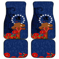 Cook Islands ANZAC Day Car Mats Soldier Paying Respect We Shall Remember Them LT03 - Polynesian Pride