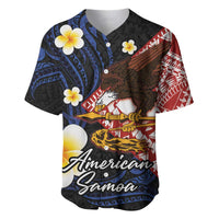 American Samoa Flag Day Baseball Jersey Polynesian Tatau Art and Plumeria