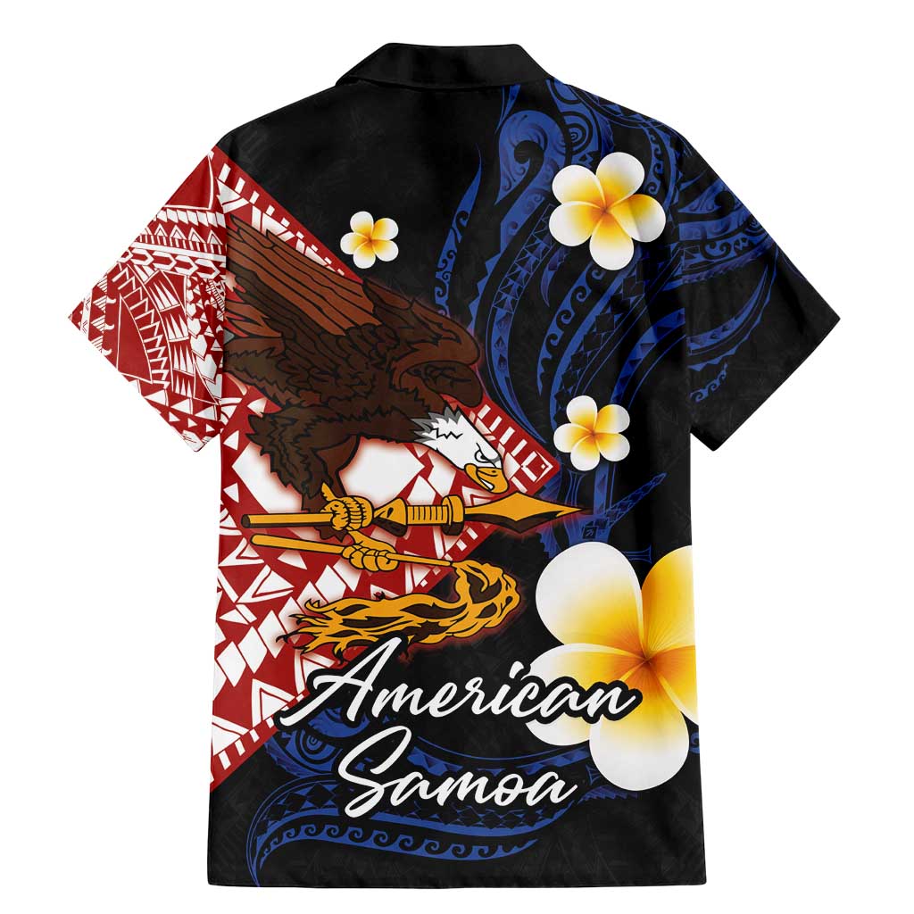 American Samoa Flag Day Family Matching Mermaid Dress and Hawaiian Shirt Polynesian Tatau Art and Plumeria