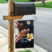 American Samoa Flag Day Garden Flag Polynesian Tatau Art and Plumeria