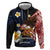 American Samoa Flag Day Hoodie Polynesian Tatau Art and Plumeria
