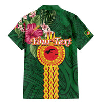 Manuʻa Islands Family Matching Mermaid Dress and Hawaiian Shirt Polynesian Style with Rooster Tattoo and Tropical Plants