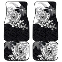 Hafa Adai Guam Car Mats Polynesian Palm Tree Tattoo Hibiscus and Plumeria Art