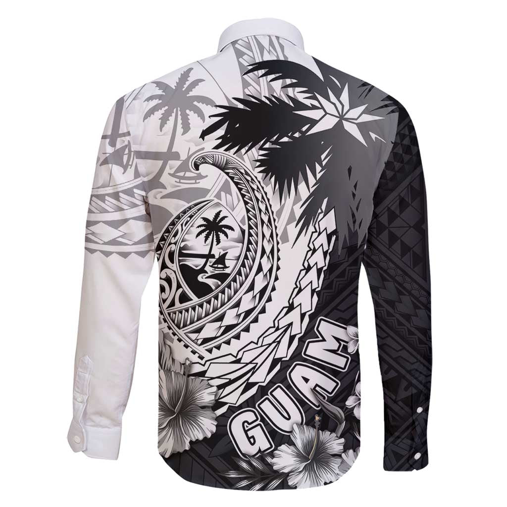 Hafa Adai Guam Family Matching Off Shoulder Maxi Dress and Hawaiian Shirt Polynesian Palm Tree Tattoo Hibiscus and Plumeria Art