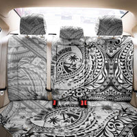 Guam-Land of the Chamorro Back Car Seat Cover Polynesian Tattoo Style Hibiscus and Plumeria Art