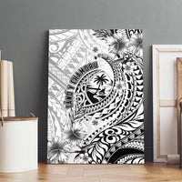 Guam-Land of the Chamorro Canvas Wall Art Polynesian Tattoo Style Hibiscus and Plumeria Art