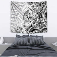 Guam-Land of the Chamorro Tapestry Polynesian Tattoo Style Hibiscus and Plumeria Art