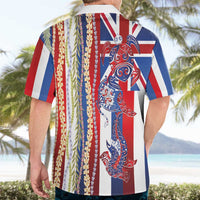 Hawaiian Sea Animals Hawaiian Shirt with Lei and Flag Style LT03 - Polynesian Pride