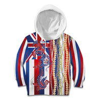 Hawaiian Sea Animals Kid Hoodie with Lei and Flag Style LT03 Hoodie Multicolor - Polynesian Pride