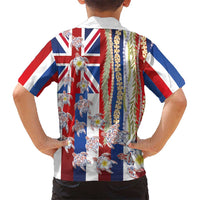 Hawaiian Polynesian Tribal Turtles Hawaiian Shirt with Lei and Flag Style LT03 - Polynesian Pride