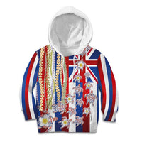 Hawaiian Polynesian Tribal Turtles Kid Hoodie with Lei and Flag Style LT03 Hoodie Multicolor - Polynesian Pride