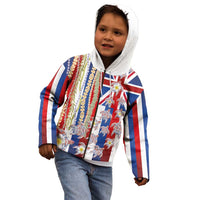 Hawaiian Polynesian Tribal Turtles Kid Hoodie with Lei and Flag Style LT03 - Polynesian Pride