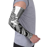 Hawaiian Tribal Manta Ray Arm Sleeves Kakau Tattoo and Polynesian Art Motif Pattern