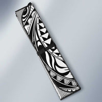 Hawaiian Tribal Manta Ray Auto Sun Shade Kakau Tattoo and Polynesian Art Motif Pattern