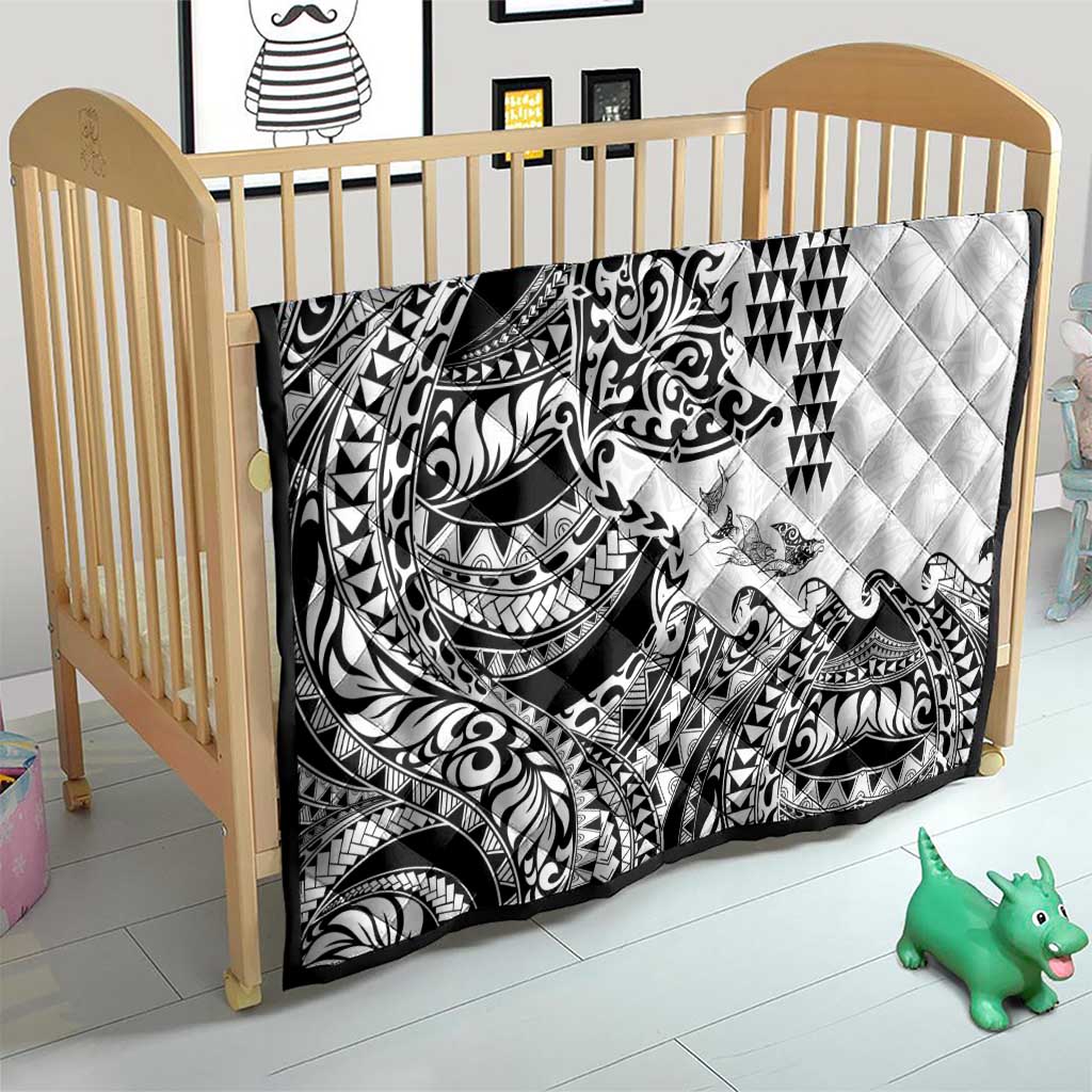 Hawaiian Tribal Manta Ray Quilt Kakau Tattoo and Polynesian Art Motif Pattern LT03 - Polynesian Pride