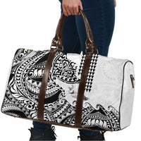 Hawaiian Tribal Manta Ray Travel Bag Kakau Tattoo and Polynesian Art Motif Pattern LT03 - Polynesian Pride