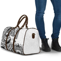 Hawaiian Tribal Manta Ray Travel Bag Kakau Tattoo and Polynesian Art Motif Pattern LT03 - Polynesian Pride