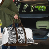 Hawaiian Tribal Manta Ray Travel Bag Kakau Tattoo and Polynesian Art Motif Pattern LT03 - Polynesian Pride