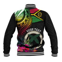 Personalised Vanuatu 44th Anniversary Baseball Jacket Boars Tusk Tugeta Yumi Selebretem Indipendens Dei LT03 - Polynesian Pride