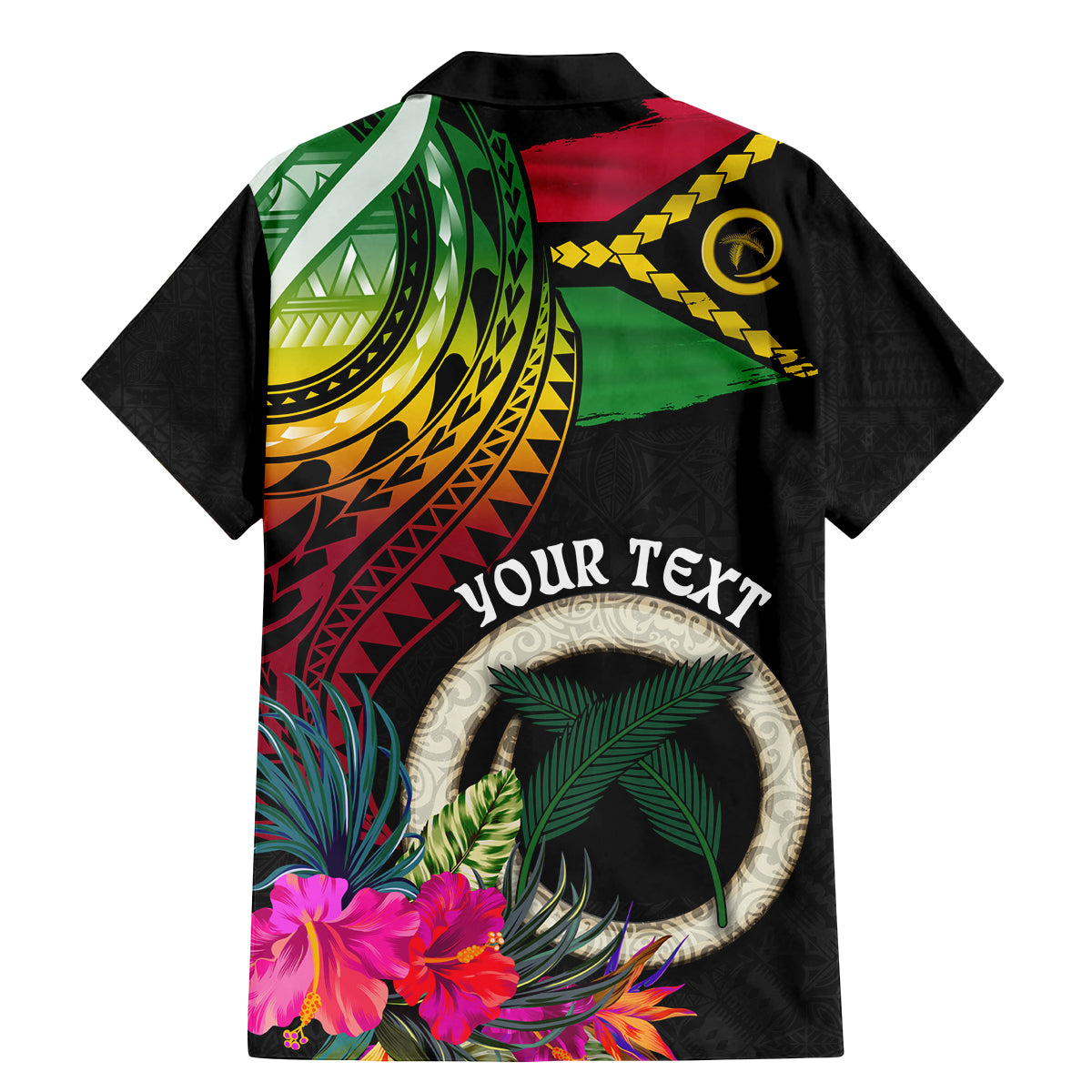 Vanuatu 44th Anniversary Family Matching Mermaid Dress and Hawaiian Shirt Boars Tusk Tugeta Yumi Selebretem Indipendens Dei