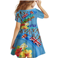 Fiji Day Family Matching Mermaid Dress and Hawaiian Shirt Tagimoucia Flower and Melanesia Pattern