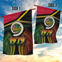 Vanuatu Constitution Day Garden Flag Polynesian Tattoo and Pig Tusk Since 1979 LT03 - Polynesian Pride