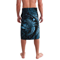 Aloha Hawaii Hammerhead Shark Lavalava Blue Kakau and Polynesian Tattoo LT03
