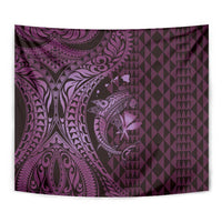 Aloha Hawaii Hammerhead Shark Tapestry Purple Kakau and Polynesian Tattoo LT03 - Polynesian Pride