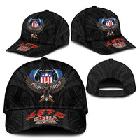 American Samoa Fautasi Classic Cap Pago Pago Aeto and Iseula o le Moana of Fagatogo Black Color - Polynesian Pride