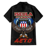 American Samoa Fautasi Family Matching Puletasi and Hawaiian Shirt Pago Pago Aeto and Iseula o le Moana of Fagatogo Black Color - Polynesian Pride