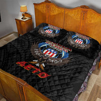 American Samoa Fautasi Quilt Bed Set Pago Pago Aeto and Iseula o le Moana of Fagatogo Black Color - Polynesian Pride