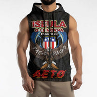 American Samoa Fautasi Sleeveless Zip Hoodie Pago Pago Aeto and Iseula o le Moana of Fagatogo Black Color LT03