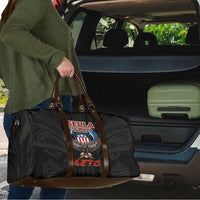 American Samoa Fautasi Travel Bag Pago Pago Aeto and Iseula o le Moana of Fagatogo Black Color - Polynesian Pride