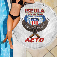 American Samoa Fautasi Beach Blanket Pago Pago Aeto and Iseula o le Moana of Fagatogo White Color - Polynesian Pride