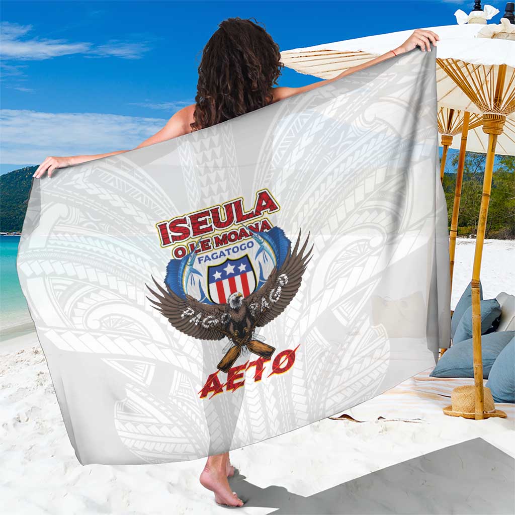 American Samoa Fautasi Sarong Pago Pago Aeto and Iseula o le Moana of Fagatogo White Color - Polynesian Pride
