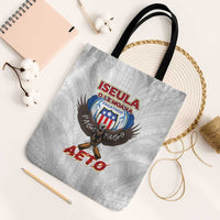 American Samoa Fautasi Tote Bag Pago Pago Aeto and Iseula o le Moana of Fagatogo White Color - Polynesian Pride