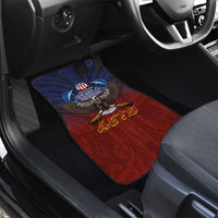 American Samoa Fautasi Car Mats Pago Pago Aeto and Iseula o le Moana of Fagatogo Red-Blue - Polynesian Pride