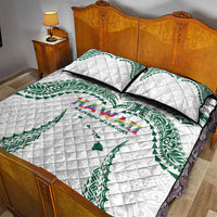 Hawaii Rainbow Warriors Quilt Bed Set Polynesian Motif White Color LT03 - Polynesian Pride