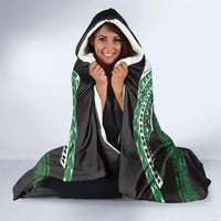 Hawaii Rainbow Warriors Hooded Blanket Polynesian Motif Black Color LT03 - Polynesian Pride