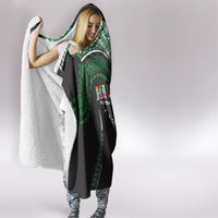 Hawaii Rainbow Warriors Hooded Blanket Polynesian Motif Black Color LT03 - Polynesian Pride