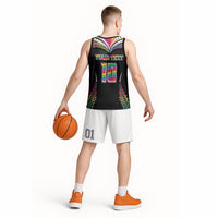 Custom Hawaii Rainbow Warriors Basketball Jersey Polynesian Motif Special Edition Rainbow Gradient LT03 - Polynesian Pride