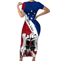 custom-samoa-rugby-short-sleeve-bodycon-dress-siva-tau-dance-polynesian-tattoo-brush-style