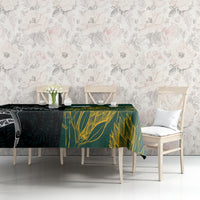 South Africa and New Zealand Tablecloth King Protea and Silver Fern Mix Culture Pattern LT03 - Polynesian Pride