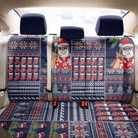 Hawaii Mele Kalikimaka Back Car Seat Cover Aloha and Christmas Elements Patchwork Blue Style LT03 - Polynesian Pride