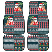 Hawaii Mele Kalikimaka Car Mats Aloha and Christmas Elements Patchwork Turquoise Style LT03 Turquoise - Polynesian Pride