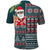 Hawaii Mele Kalikimaka Polo Shirt Aloha and Christmas Elements Patchwork Turquoise Style LT03 - Polynesian Pride