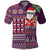 Hawaii Mele Kalikimaka Polo Shirt Aloha and Christmas Elements Patchwork Pink Style LT03 Pink - Polynesian Pride