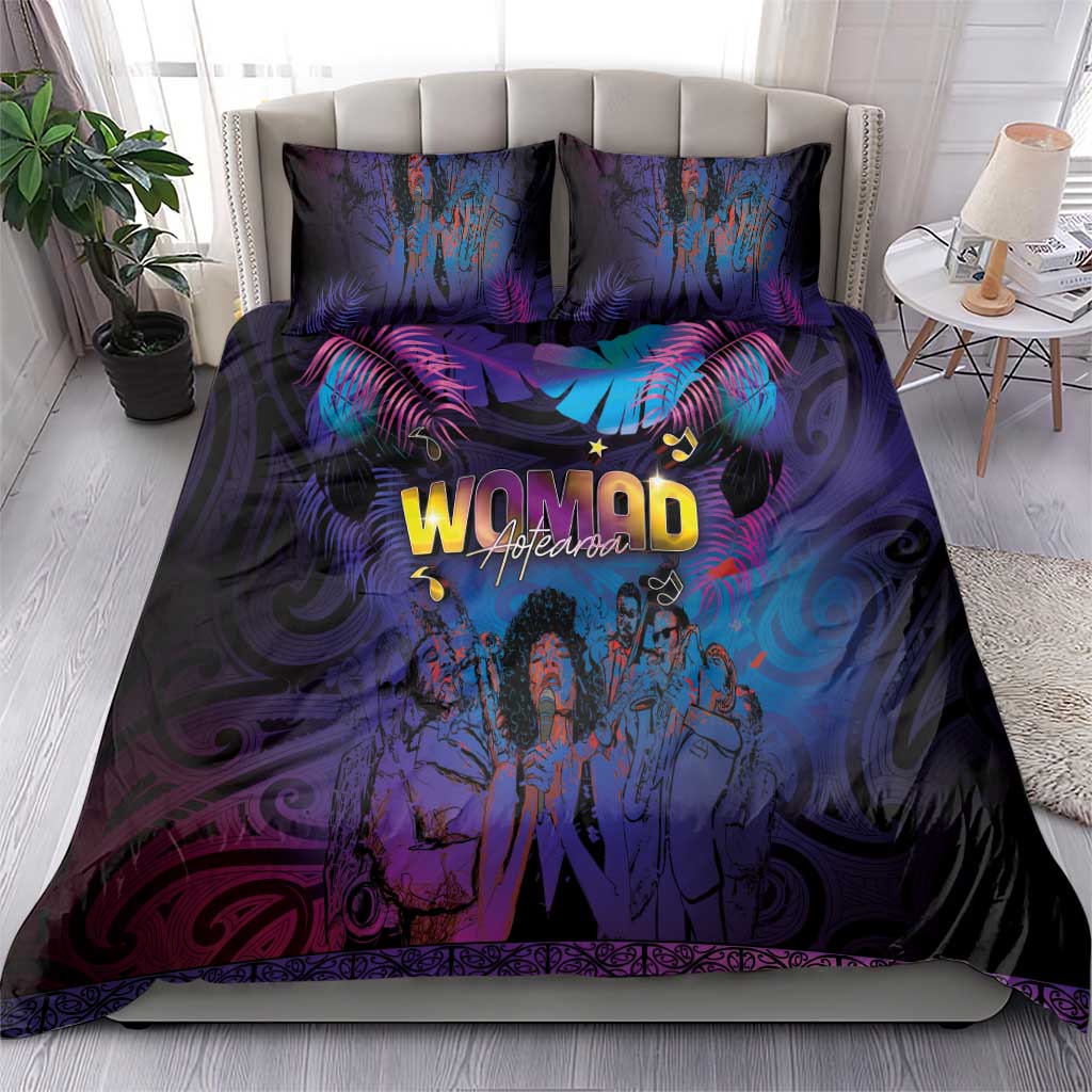 Aotearoa Arts Festival 2025 Bedding Set Maori Music Art Dance - Rhythmic Vibes