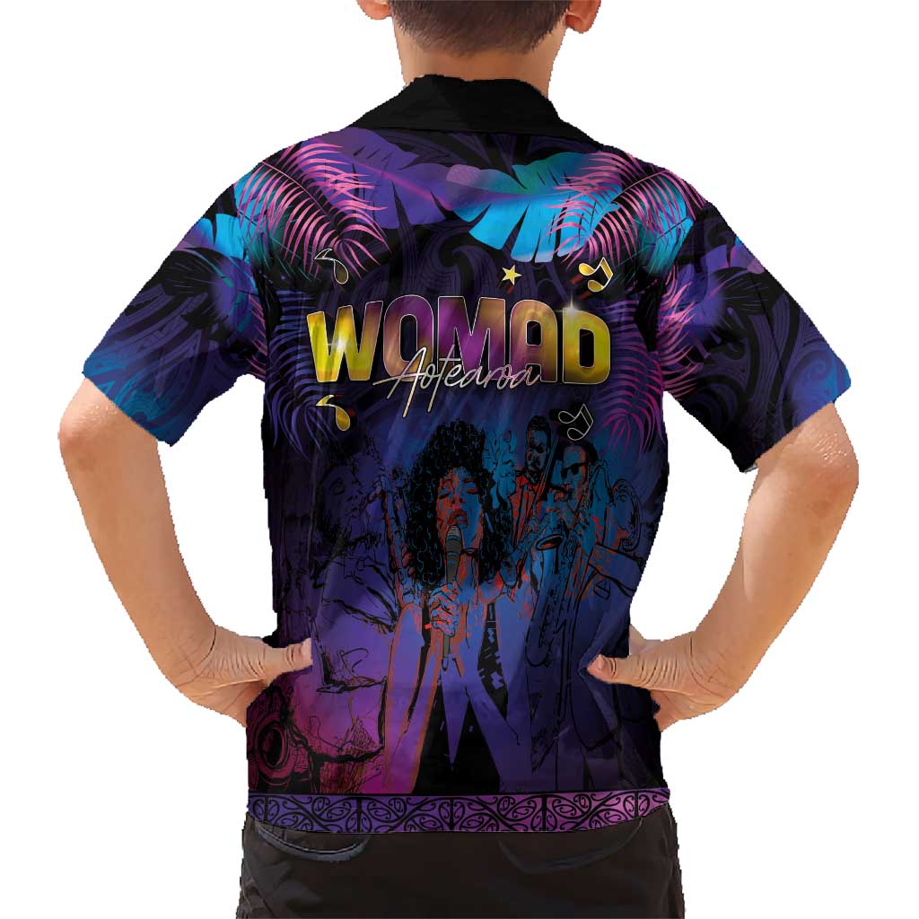 Aotearoa Arts Festival 2025 Kid Hawaiian Shirt Maori Music Art Dance - Rhythmic Vibes