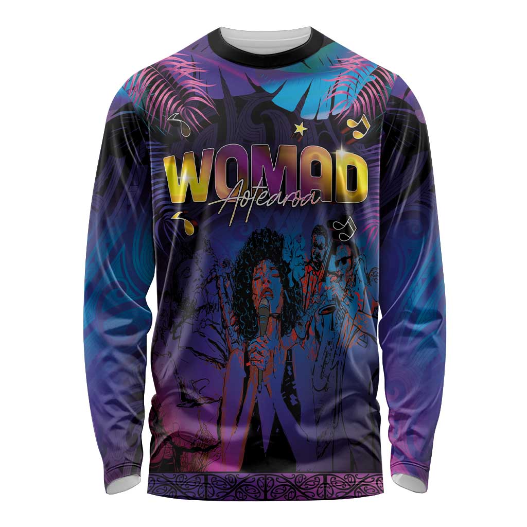 Aotearoa Arts Festival 2025 Long Sleeve Shirt Maori Music Art Dance - Rhythmic Vibes